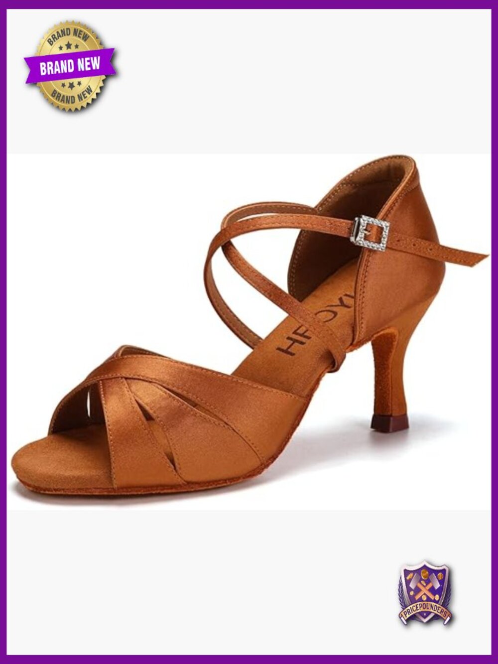 Women Latin Dance Shoes Salsa Practice Performance Ballroom Heels
